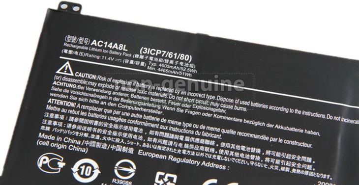 Battery for Acer Aspire VX5-591G-56B4 laptop