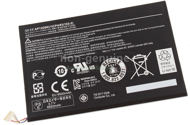 Battery for Acer Iconia A3-A10-81251G03N laptop