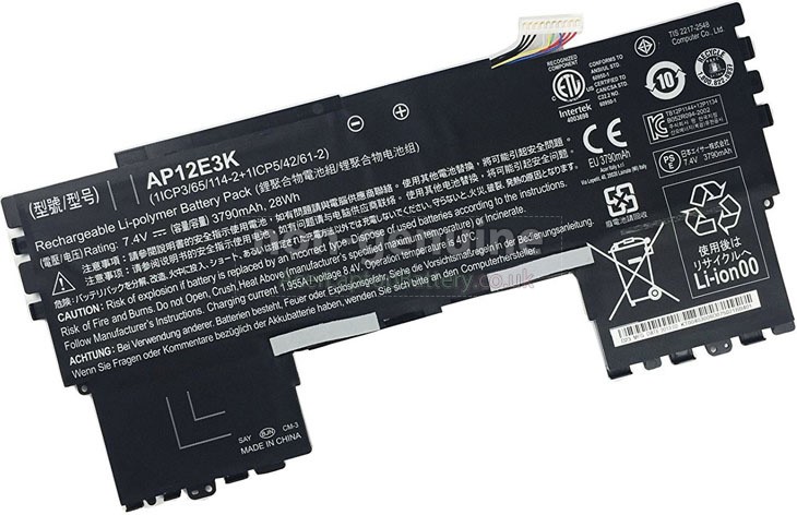 Battery for Acer AP12E3K laptop