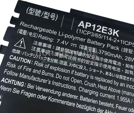 Battery for Acer AP12E3K laptop
