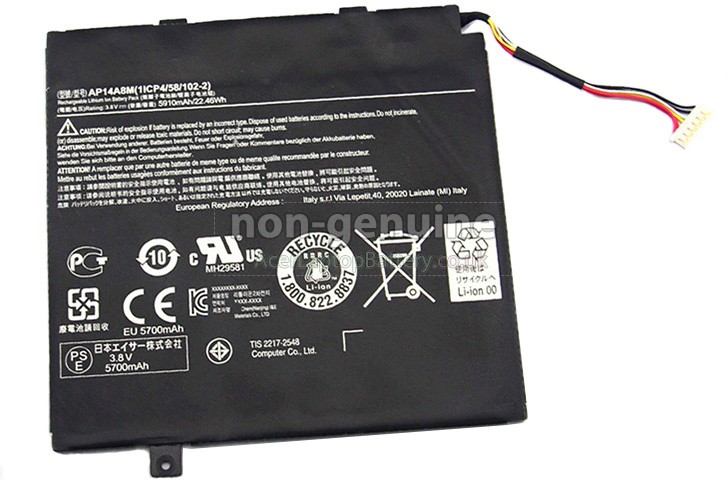Battery for Acer SWITCH 10 SW5-012 laptop