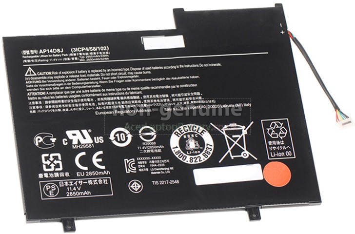 Battery for Acer Aspire SWITCH 11 SW5-171P laptop