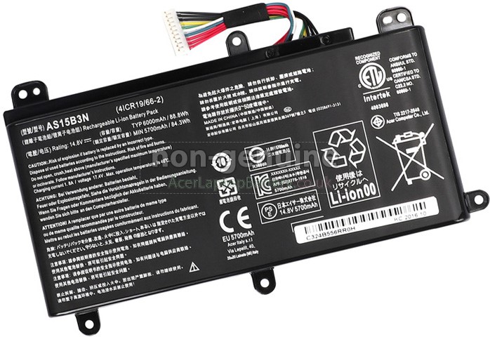 Battery for Acer Predator 17X GX-791-78UT laptop