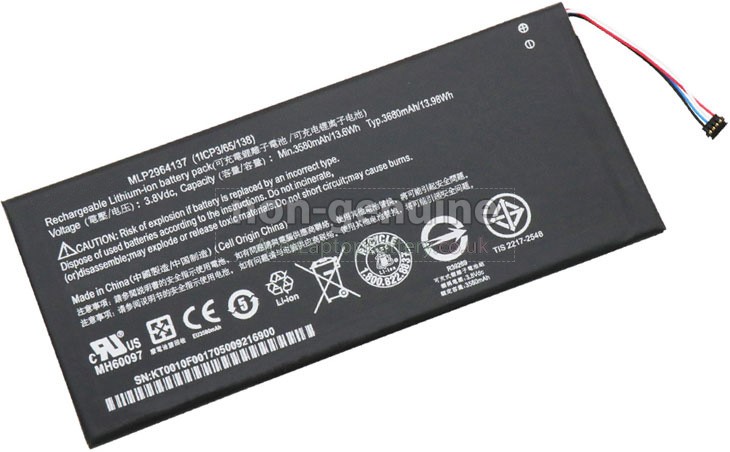 Battery for Acer Iconia One 7 B1-730HD-170L laptop