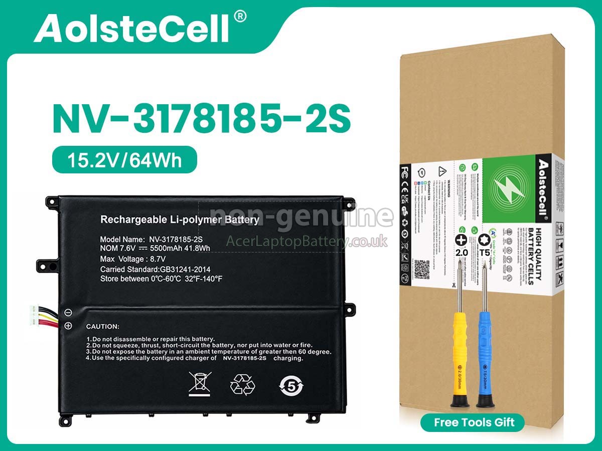 replacement Gateway 34160201P battery