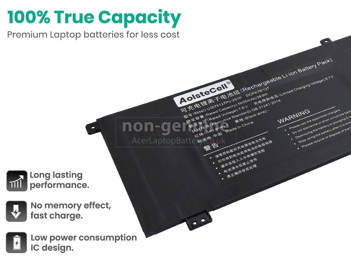 replacement Gateway 4886280P battery