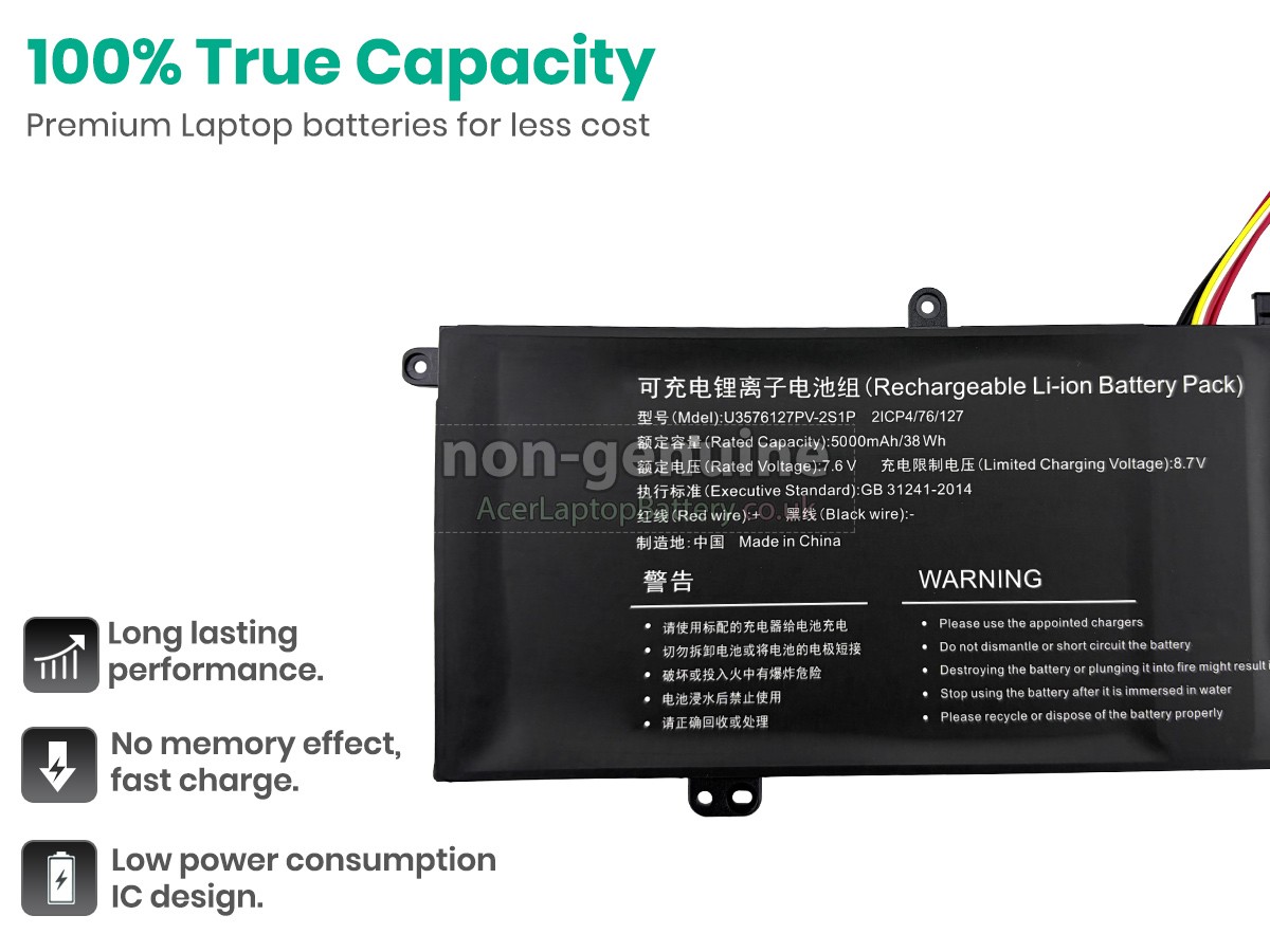 replacement Gateway 4886280P battery