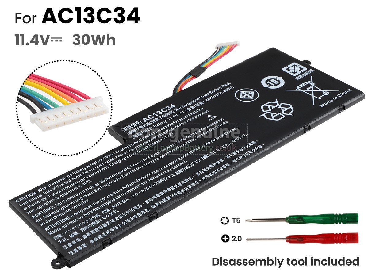 replacement Acer AC13C34 battery