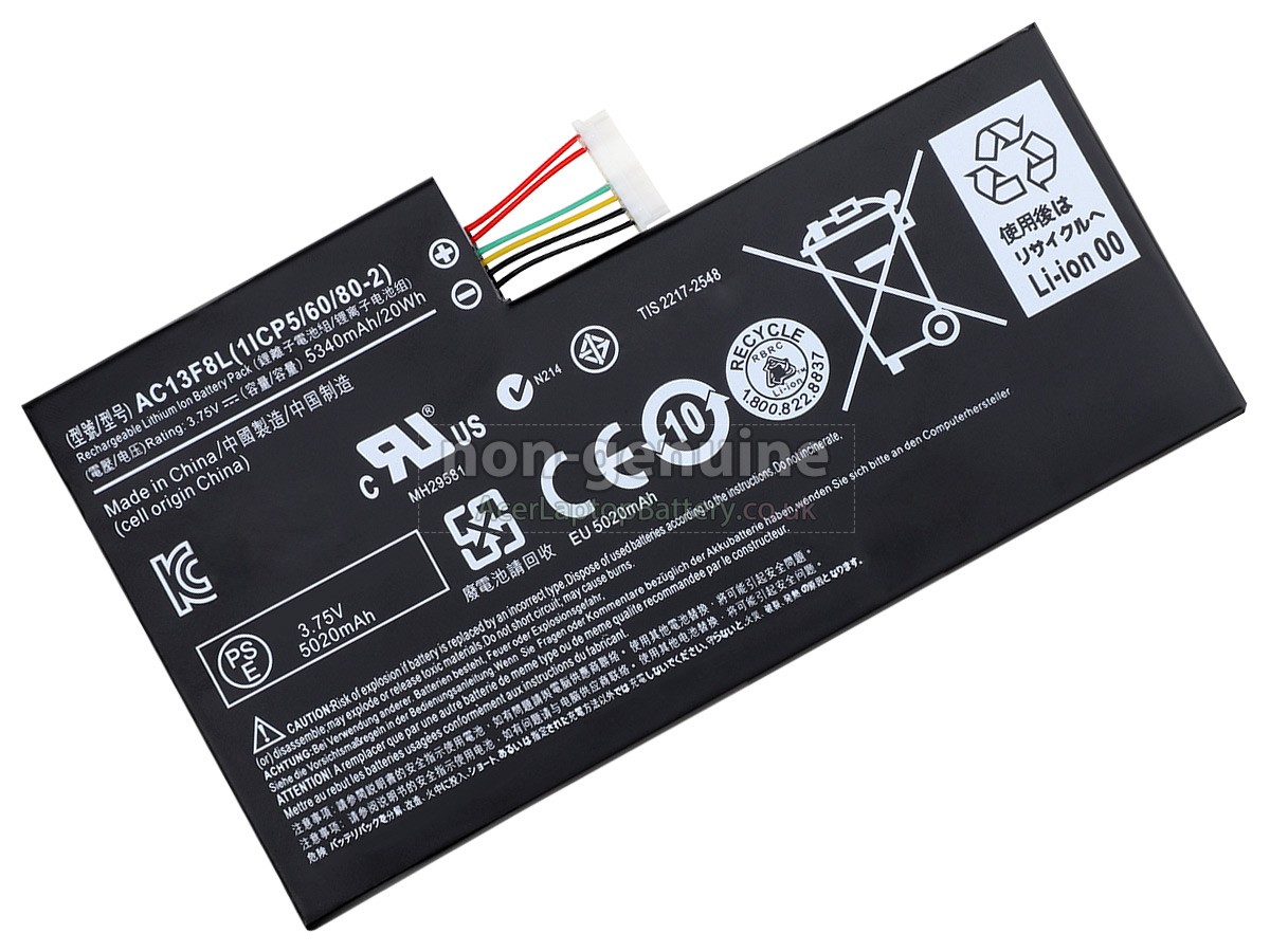replacement Acer AC13F8L battery