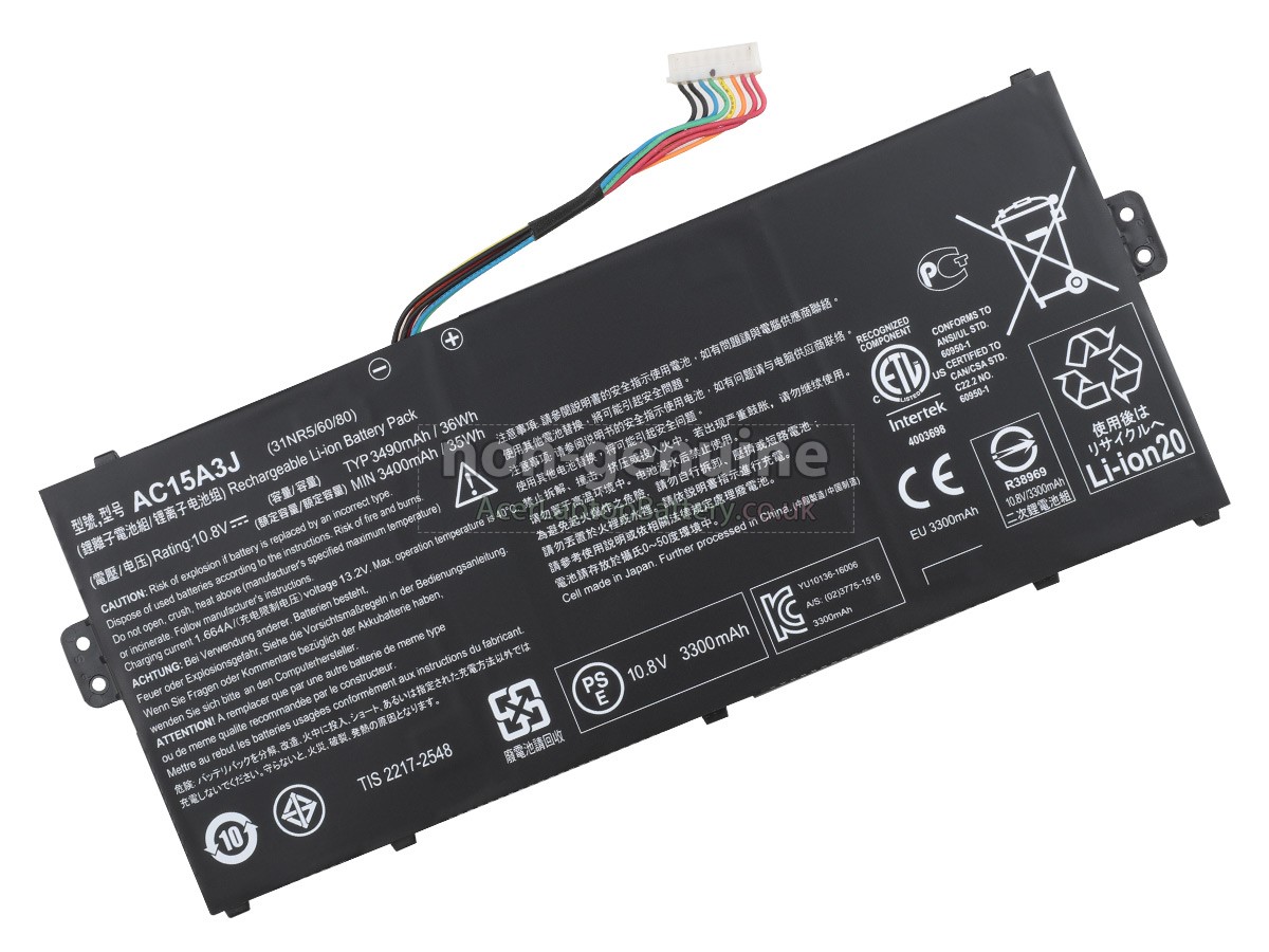 replacement Acer Chromebook C738T battery