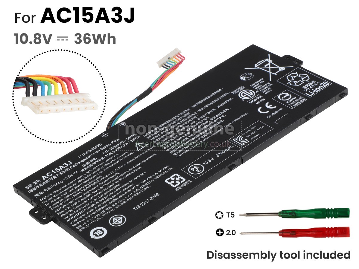 replacement Acer Chromebook R11 CB5-132T battery