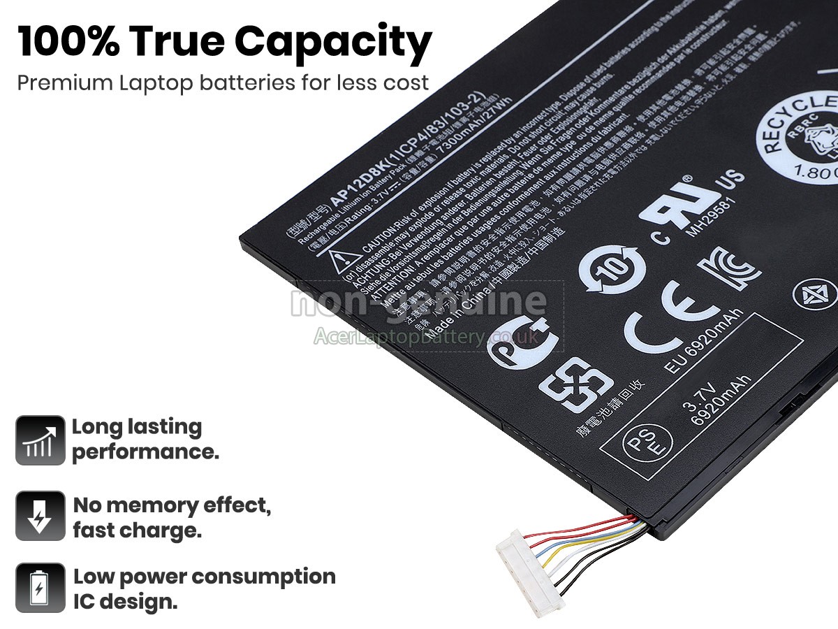 replacement Acer AP12D8K battery