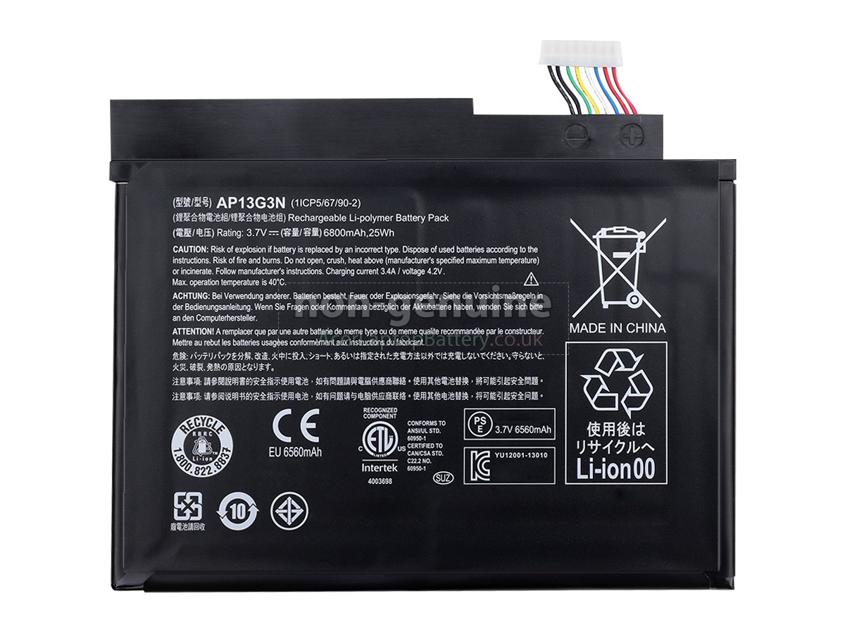 replacement Acer Iconia W3-810 TabLET battery