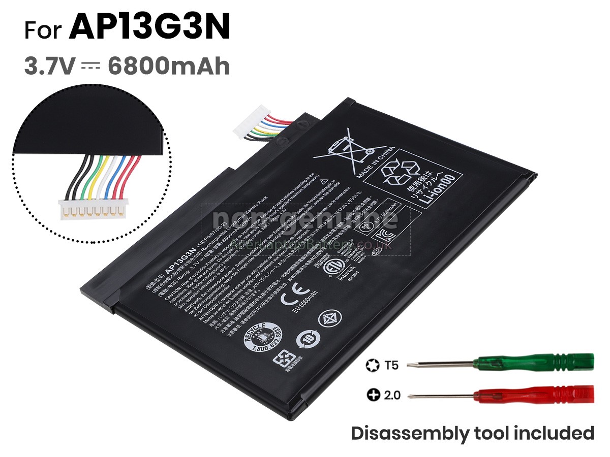 replacement Acer AP13G3N battery