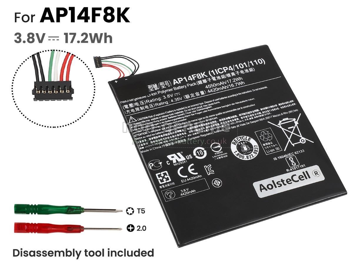 replacement Acer AP14F8K battery