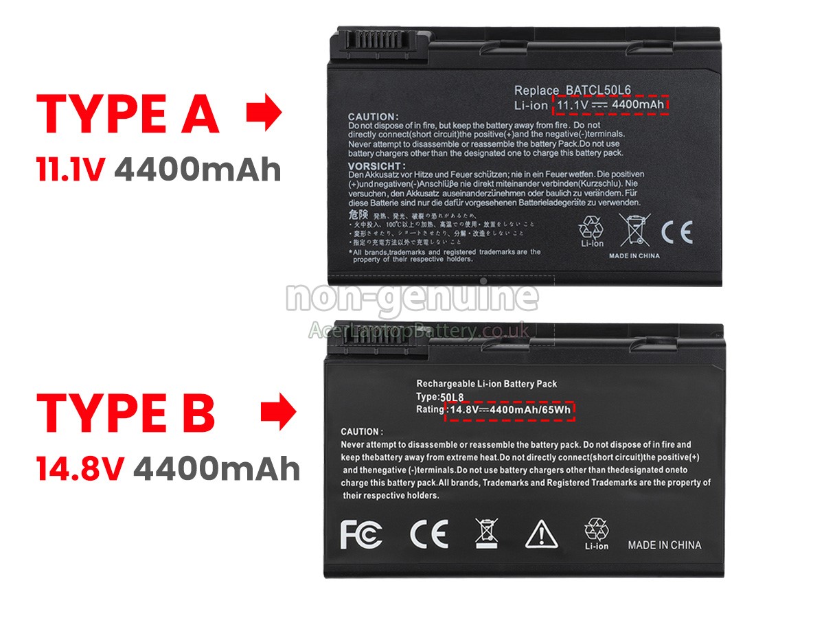 replacement Acer TravelMate 4200 battery