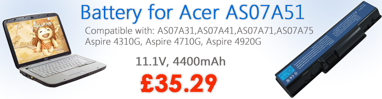 Acer AS07A51 battery